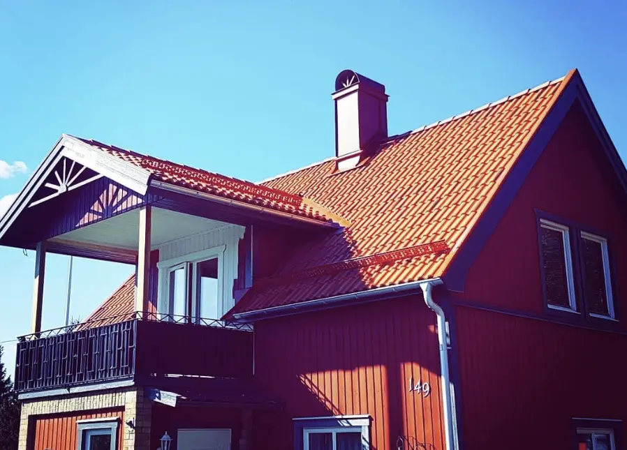 Pågående takreparation utförd av BRA Bygg & Tak